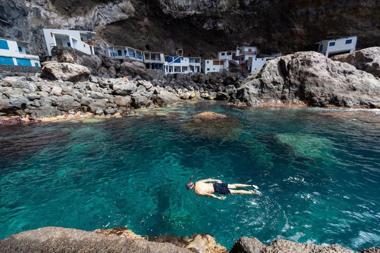 Casa Alba, Casa Rural Con Piscina-Spa Climatizada Hasta 34º Gratuito Y Vistas Al Mar Puntallana Exteriér fotografie